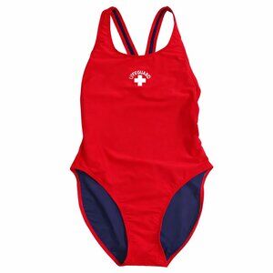 NEW eLifeguard Red Lifeguard One Piece Swimsuit Women’s EU 42